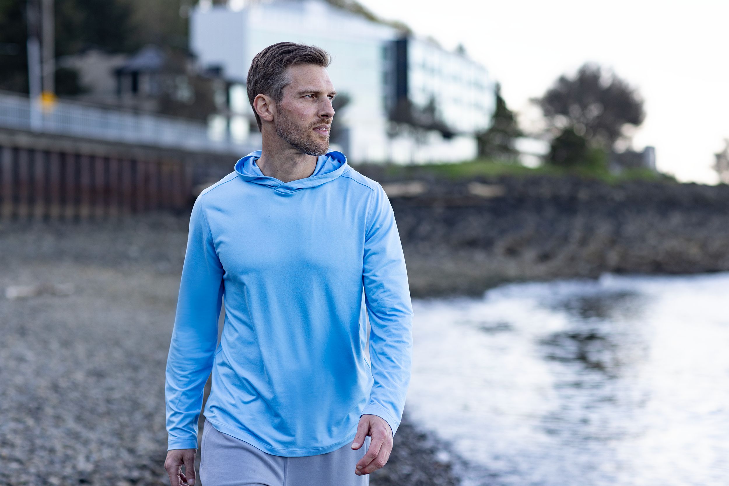 Cutter & Buck Coastline Recycled Double Peached Mens Hooded Pullover 217