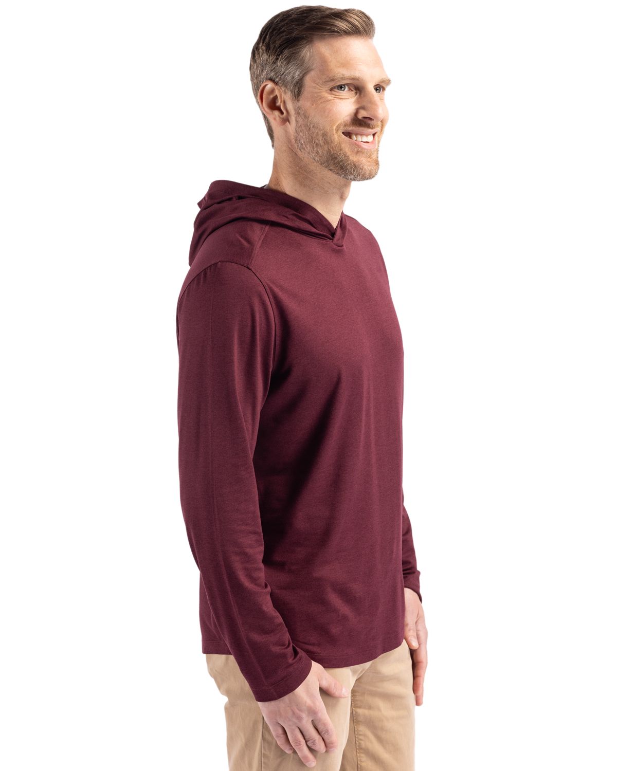 Cutter & Buck Coastline Recycled Double Peached Mens Hooded Pullover 244