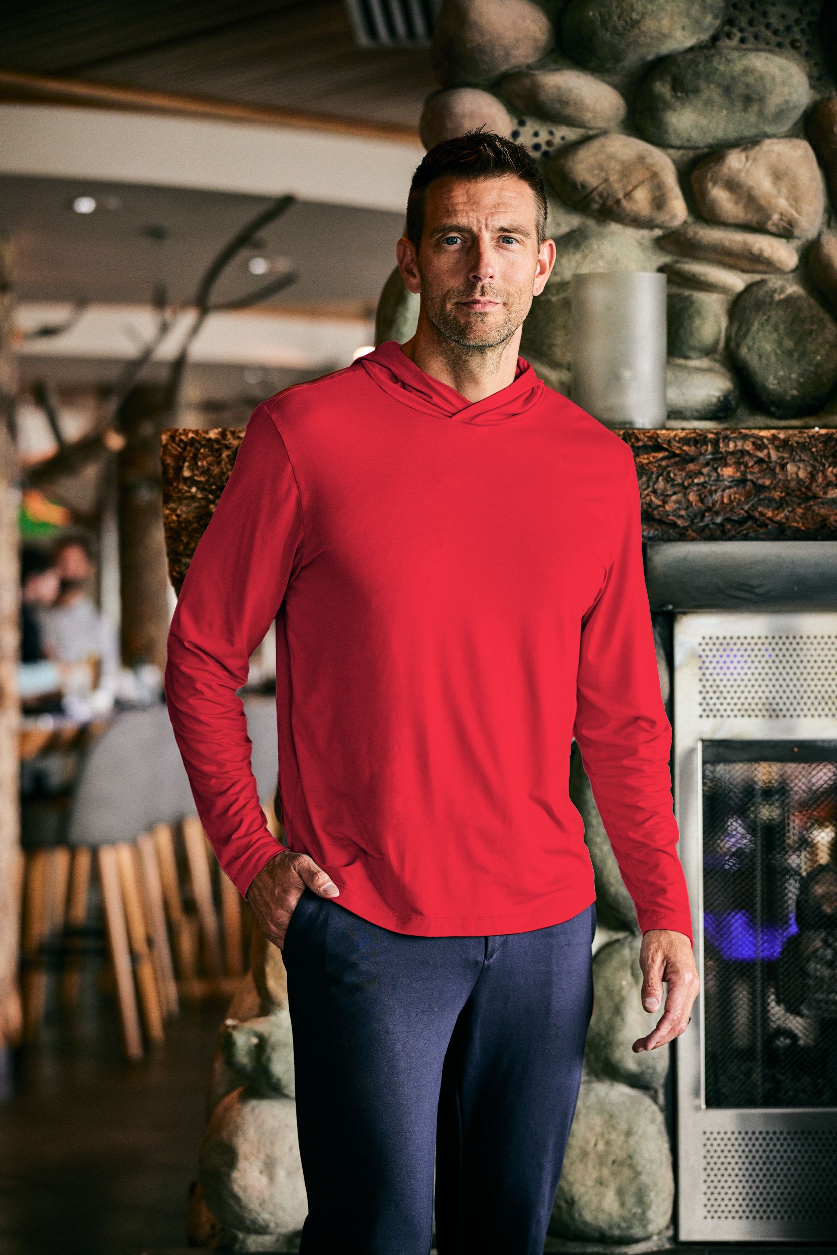 Cutter & Buck Coastline Recycled Double Peached Mens Hooded Pullover 206