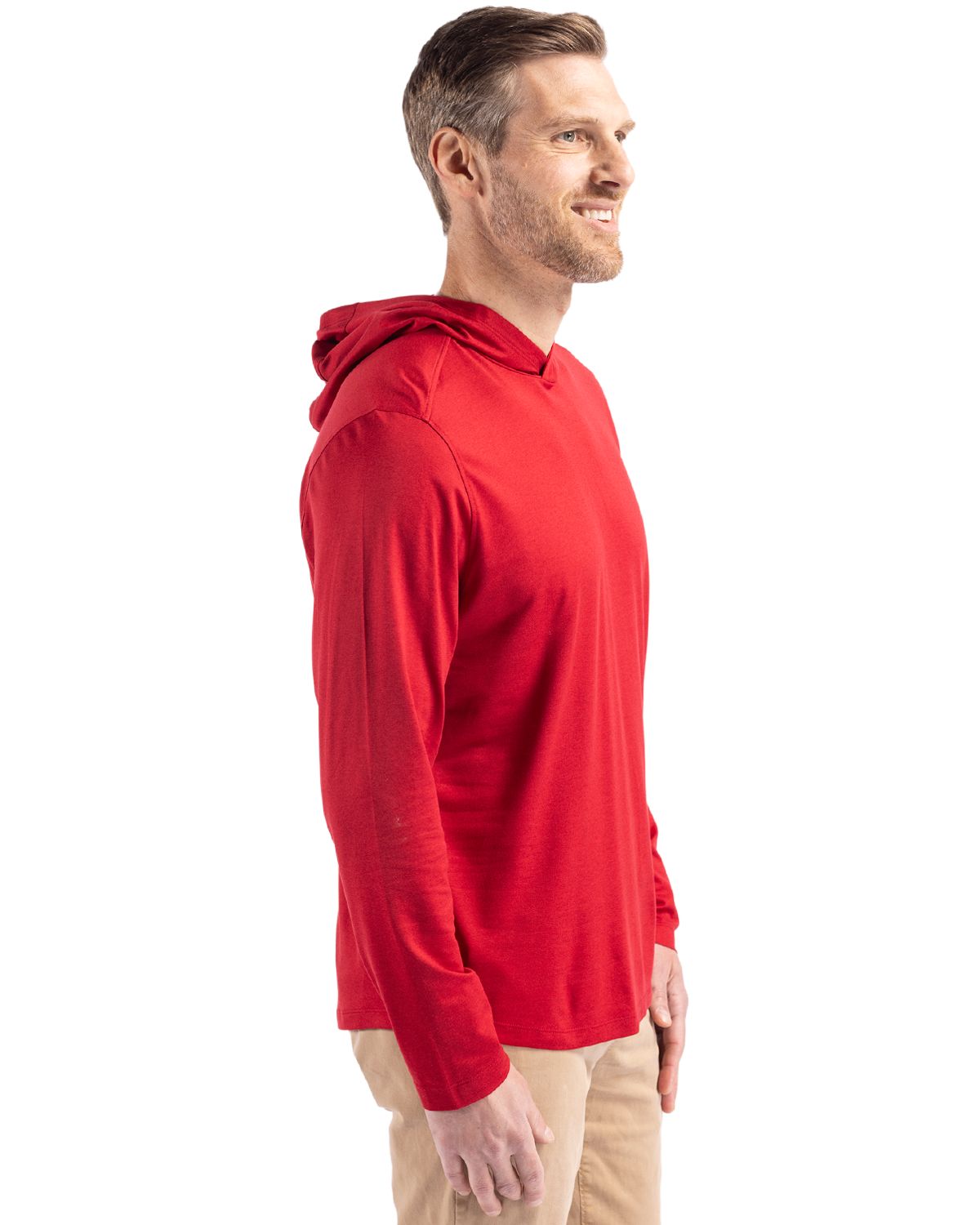 Cutter & Buck Coastline Recycled Double Peached Mens Hooded Pullover 221