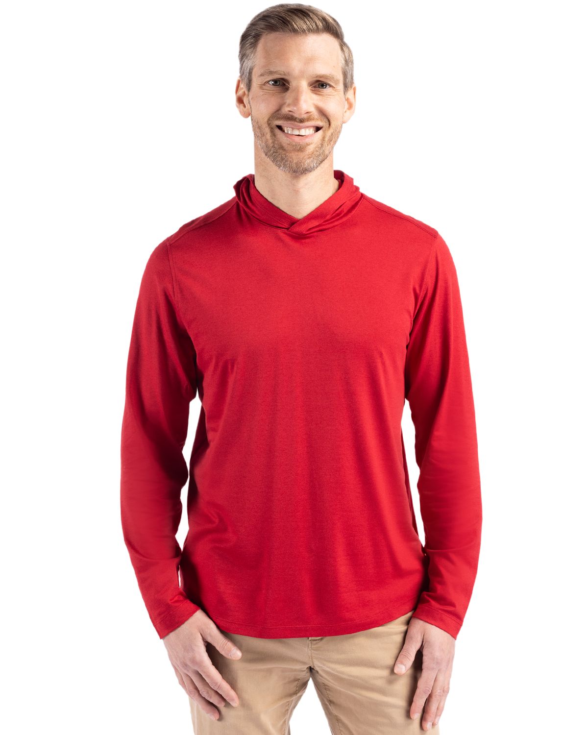 Cutter & Buck Coastline Recycled Double Peached Mens Hooded Pullover 219