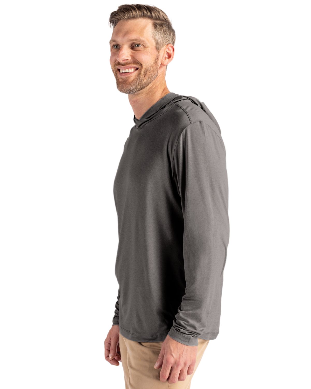 Cutter & Buck Coastline Recycled Double Peached Mens Hooded Pullover 121