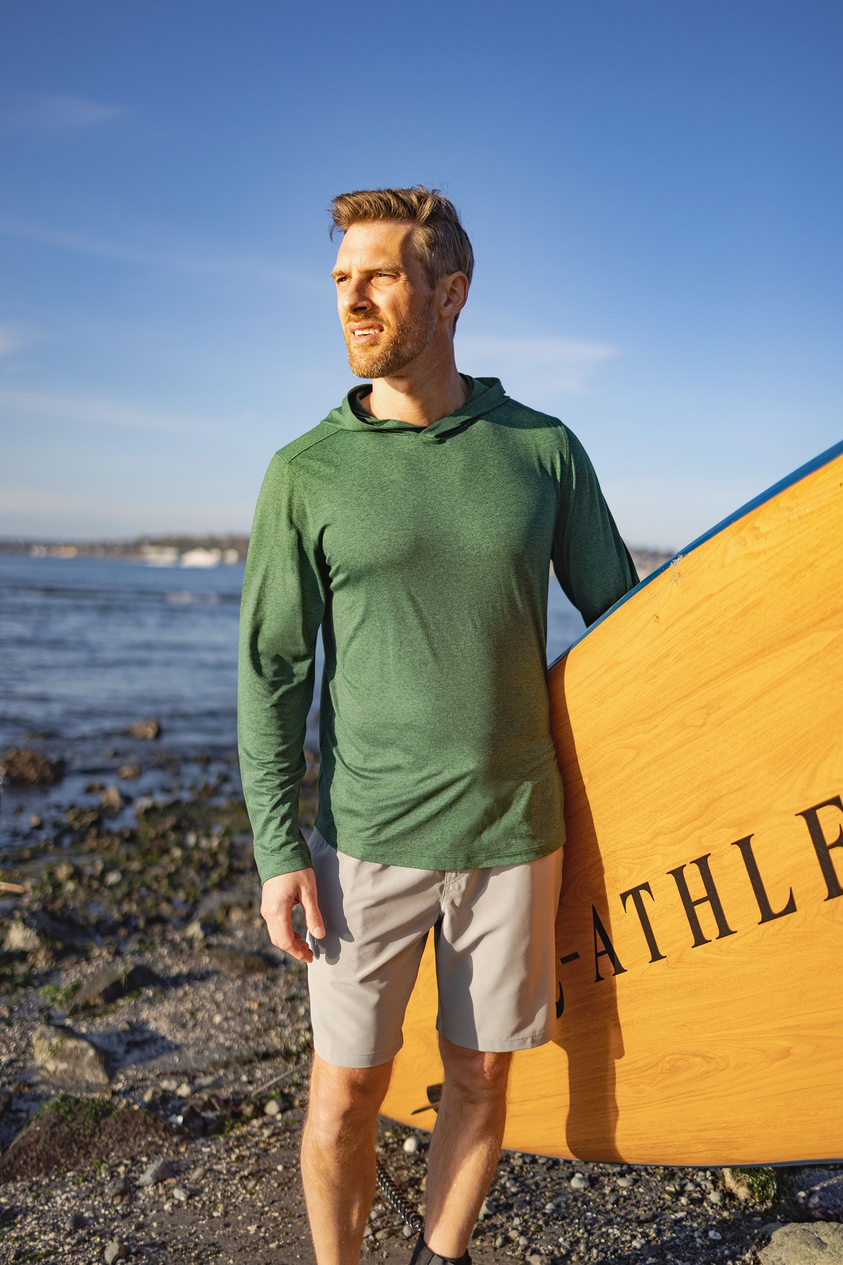 Cutter & Buck Coastline Recycled Double Peached Mens Hooded Pullover 174