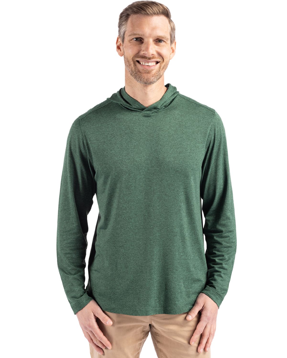 Cutter & Buck Coastline Recycled Double Peached Mens Hooded Pullover 189