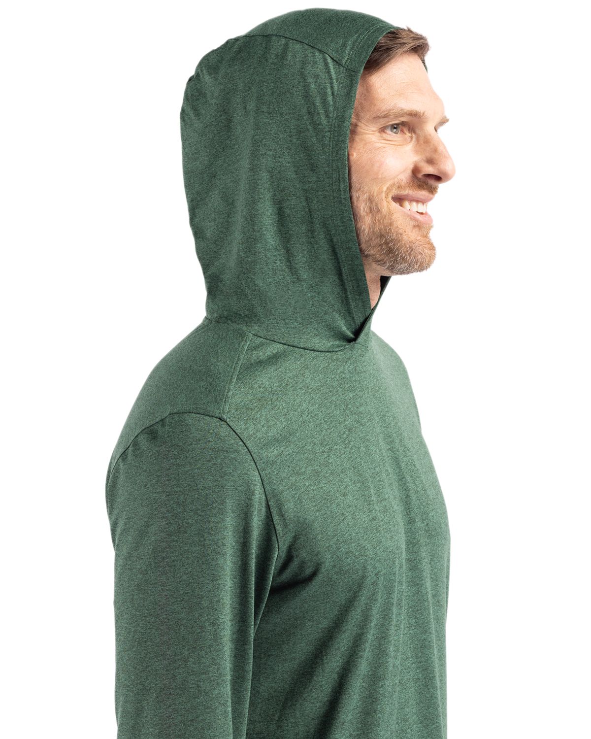 Cutter & Buck Coastline Recycled Double Peached Mens Hooded Pullover 175