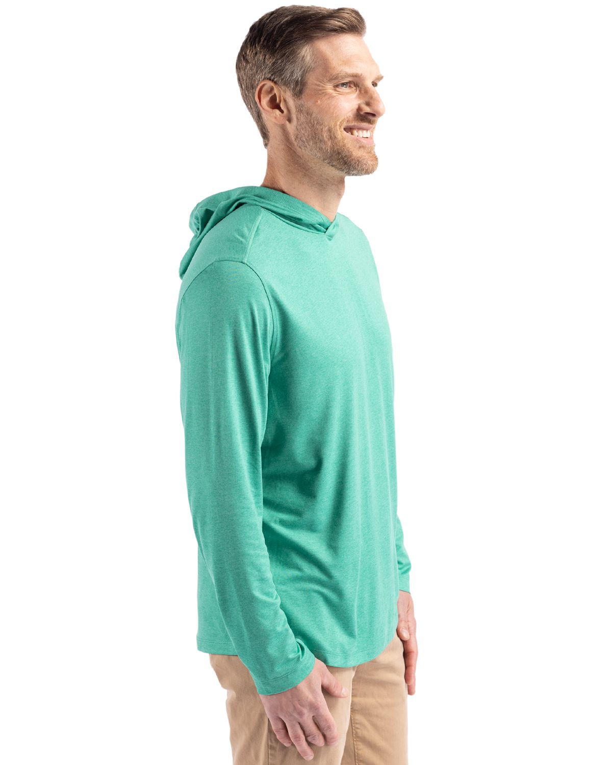 Cutter & Buck Coastline Recycled Double Peached Mens Hooded Pullover 195