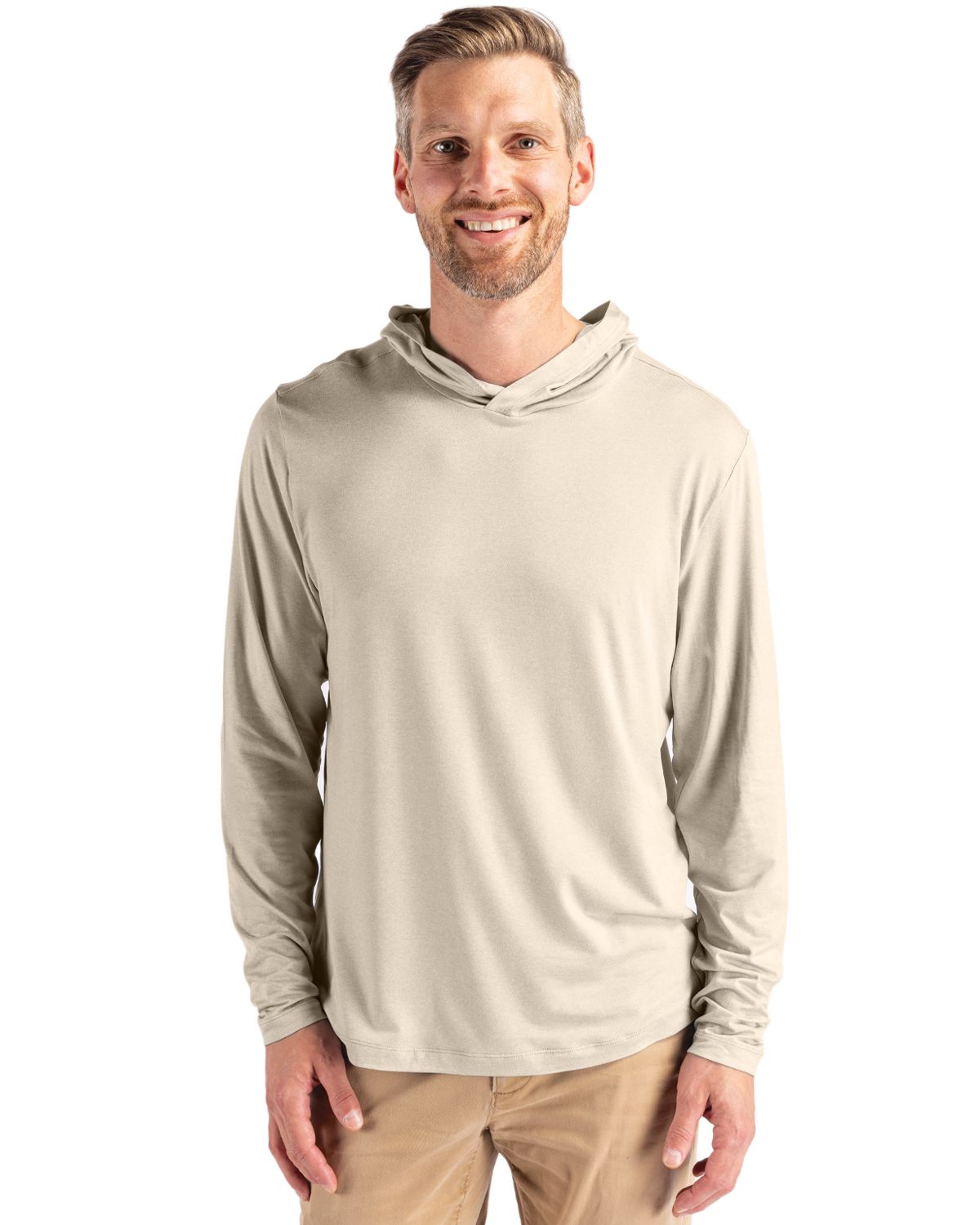 Cutter & Buck Coastline Recycled Double Peached Mens Hooded Pullover 246