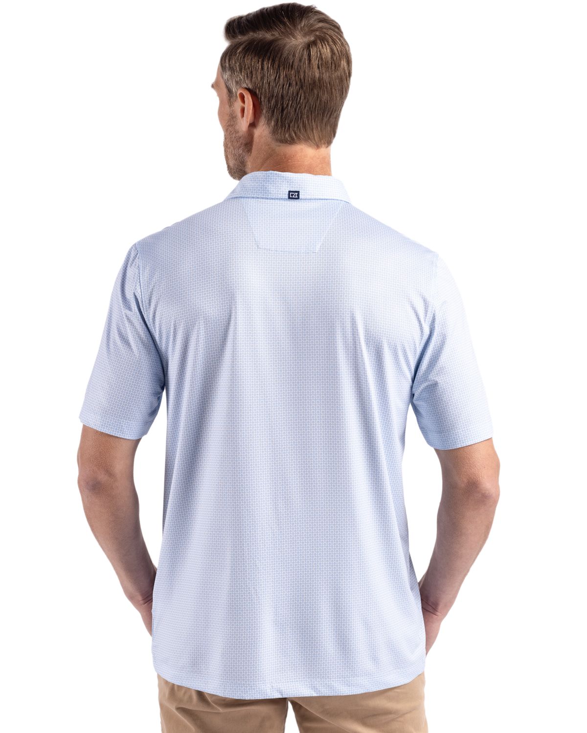 Cutter & Buck Pike Recycled Diamond Dot Print Mens Polo 84
