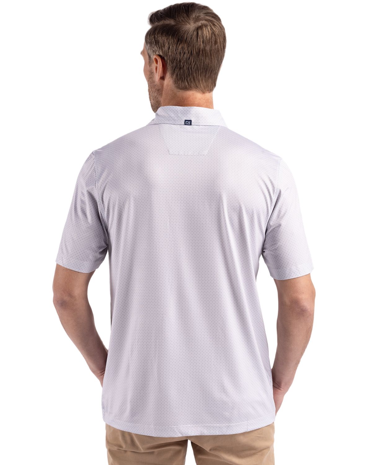 Cutter & Buck Pike Recycled Diamond Dot Print Mens Polo 114