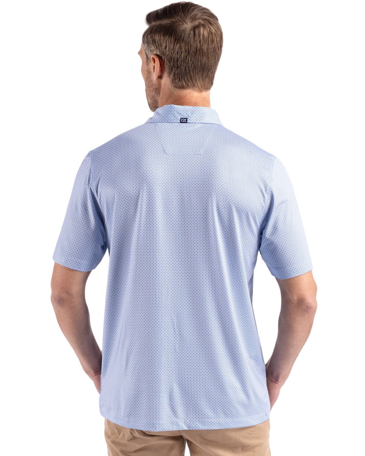 Cutter & Buck Pike Recycled Diamond Dot Print Mens Polo 103