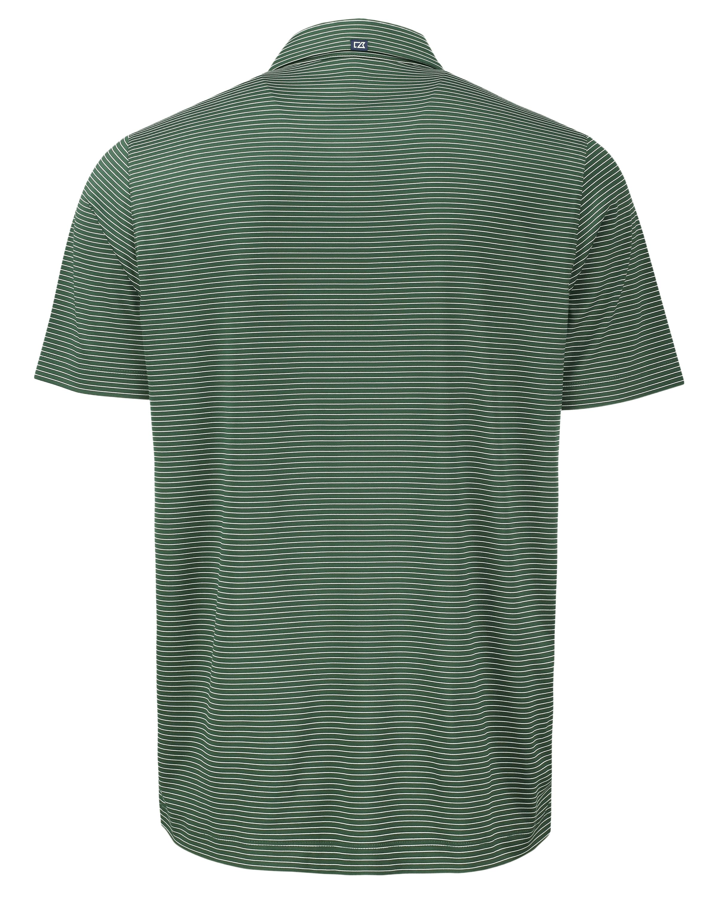 Cutter & Buck Forge Recycled Fine Line Stripe Four-Way Stretch Mens Polo 150