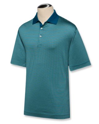 Mens 60/2s St. Andrews Stripe Polo
