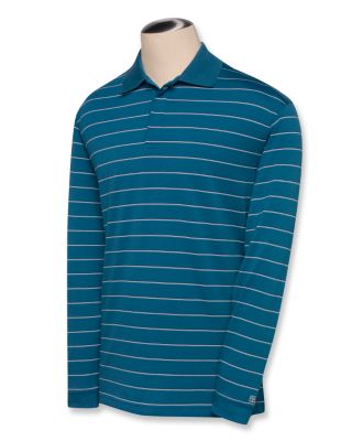 Men's L/S CB DryTec Stealth Stripe Polo