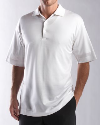 Men's Signature 60/2's Clayton Solid Textured Polo