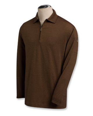 Men's L/S Town Hall Thin Stripe Polo