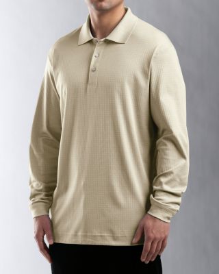 Men's CB DryTec Luxe L/S Element Jacquard Polo