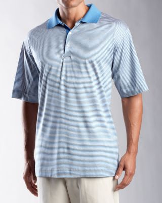 Men's Signature 60/2's St. Albert Stripe Polo
