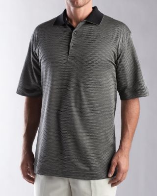 Men's B&T Signature 80/2's Diamond Jacquard Polo