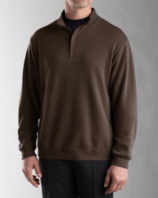 Mens B&T Journey Supima Flatback Half Zip Pullover