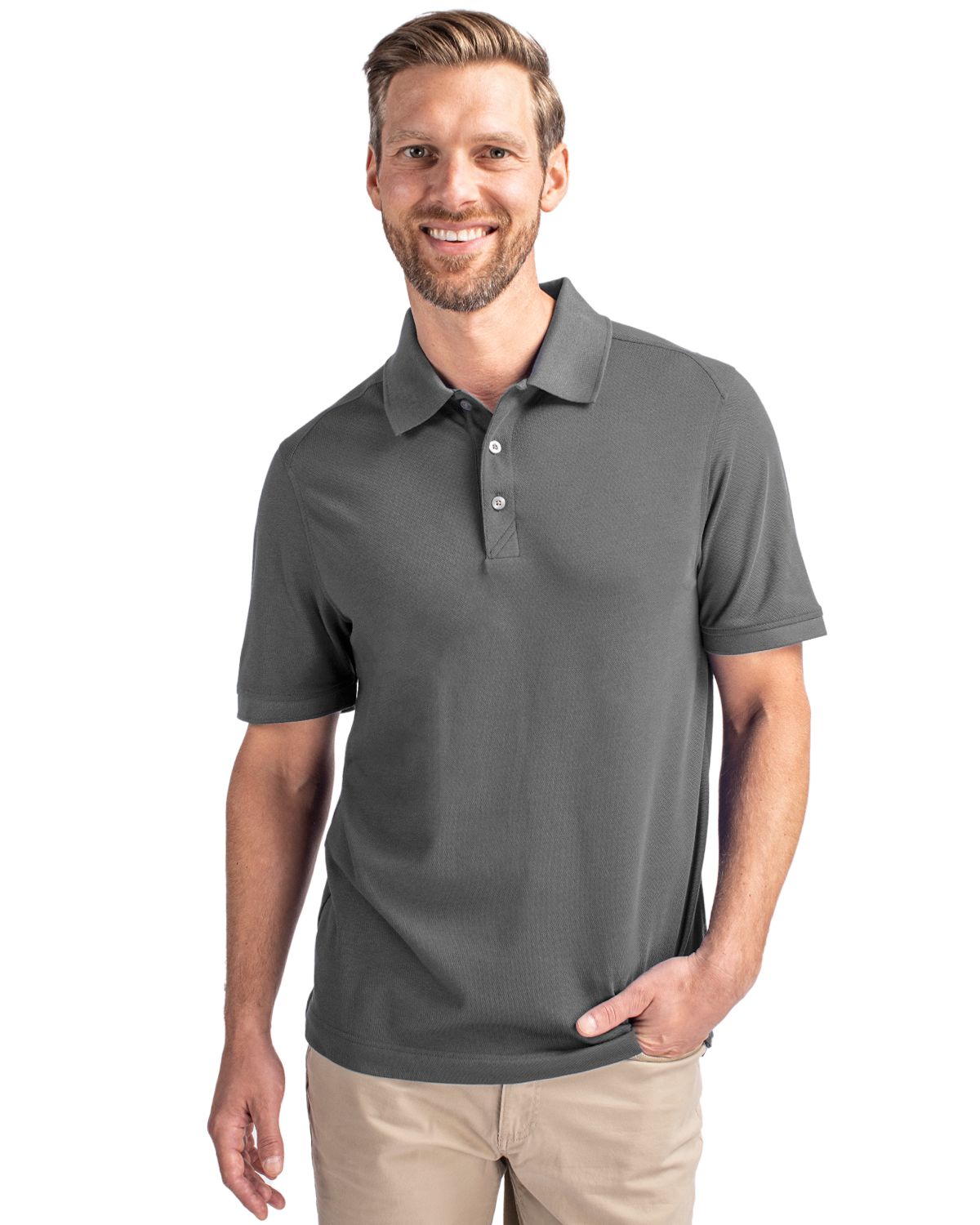 Cutter & Buck Advantage Epic Confidence Recycled Tri-Blend Pique Mens Big & Tall Polo Big & Tall 60