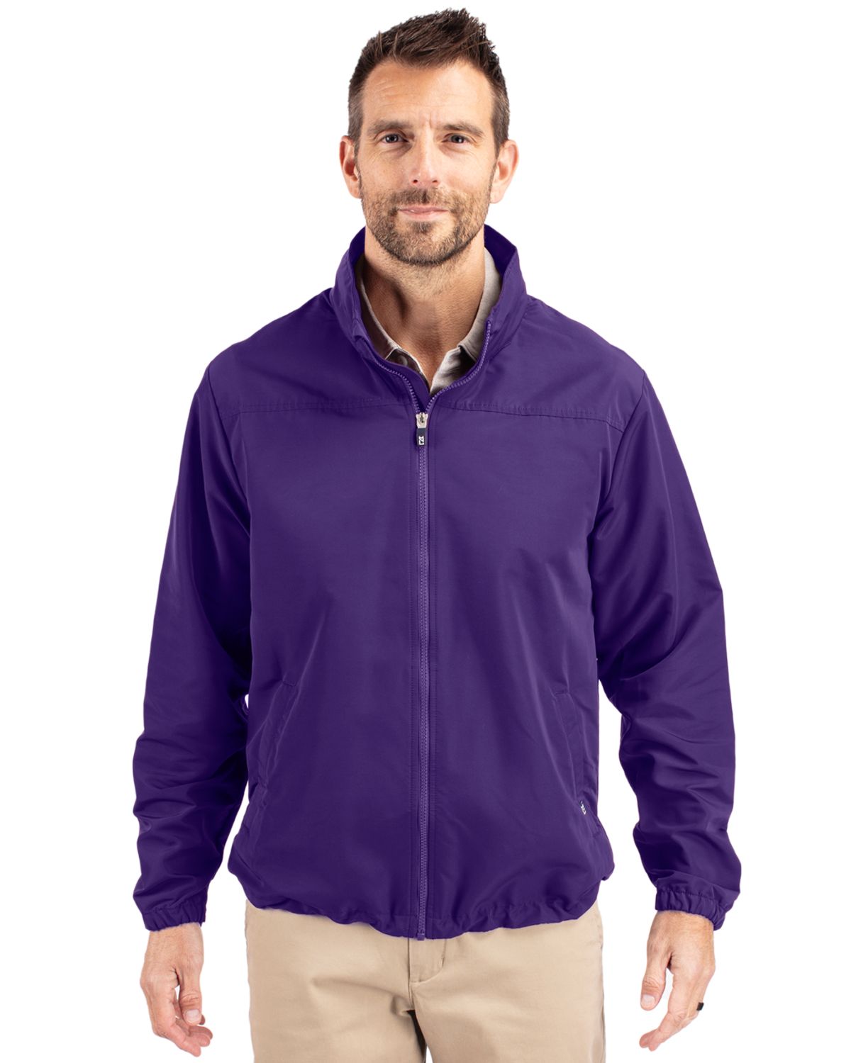 Cutter & Buck Charter Recycled Packable Mens Full Zip Jacket 135