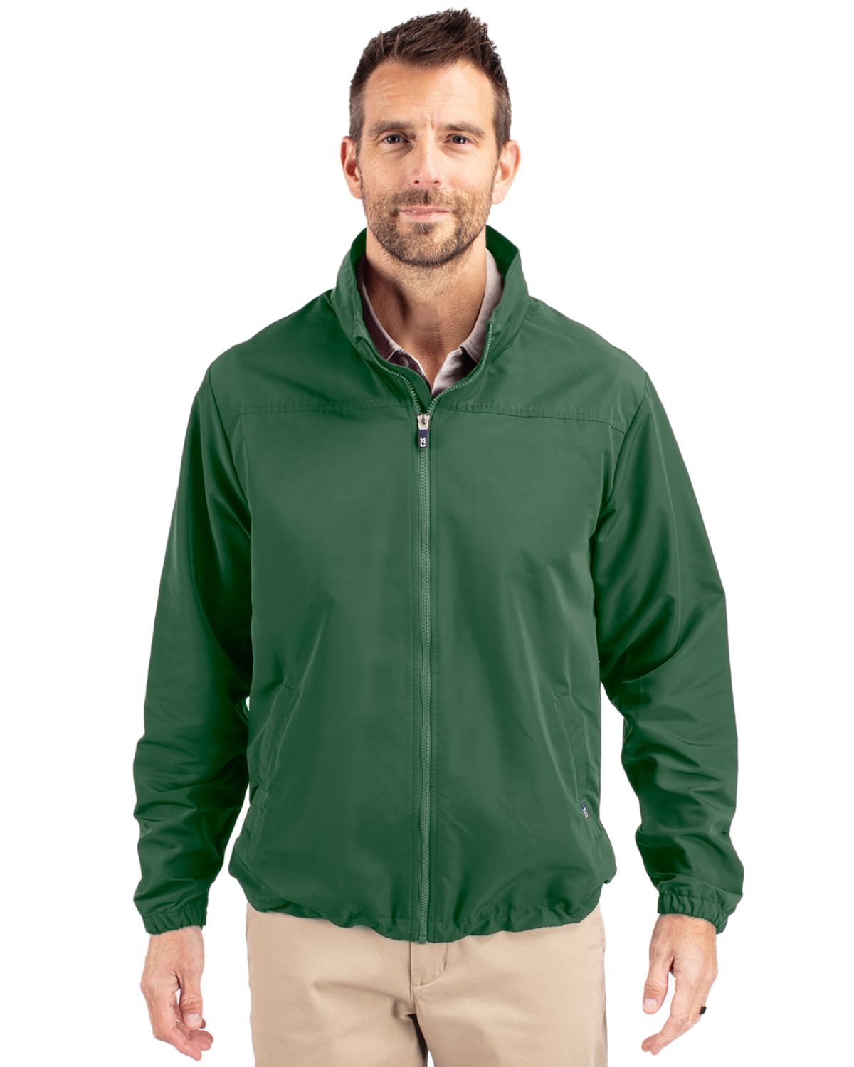 Cutter & Buck Charter Recycled Packable Mens Full Zip Jacket 154