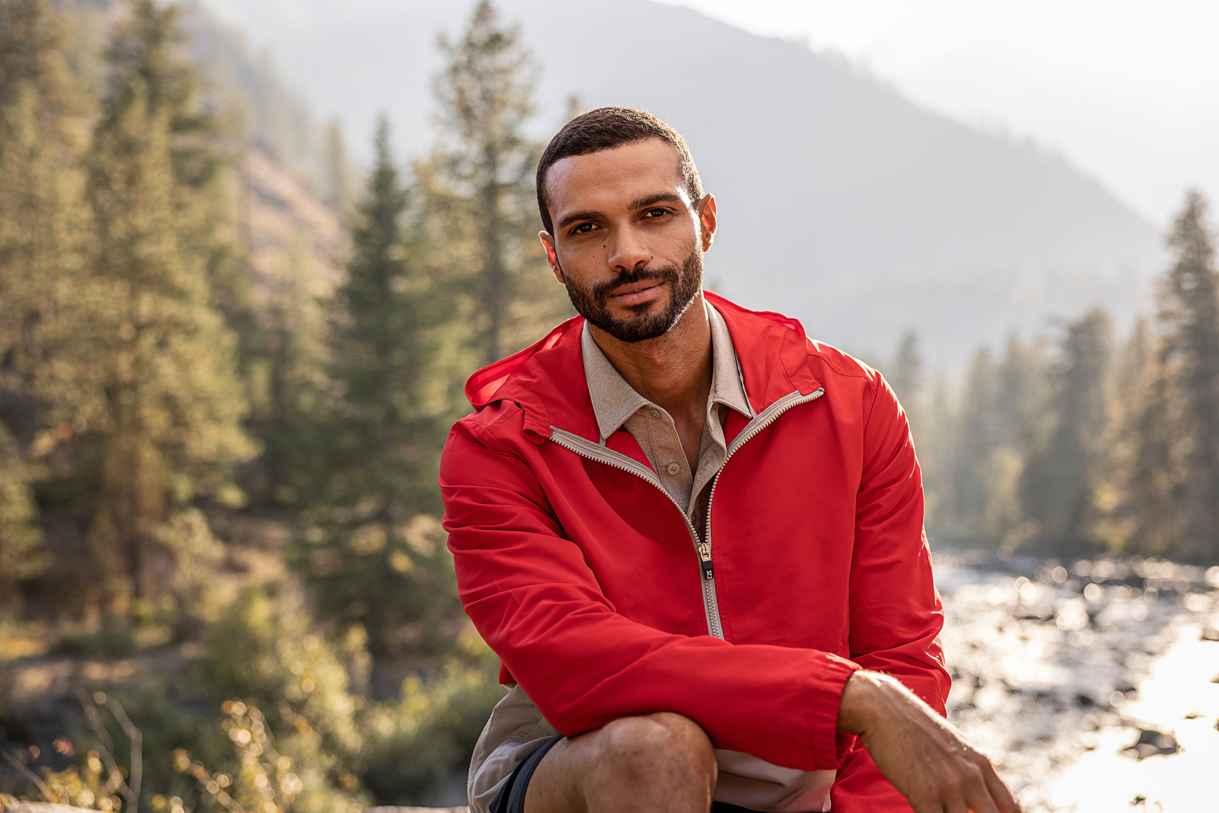 Cutter & Buck Charter Recycled Packable Mens Half Zip Anorak Jacket 122