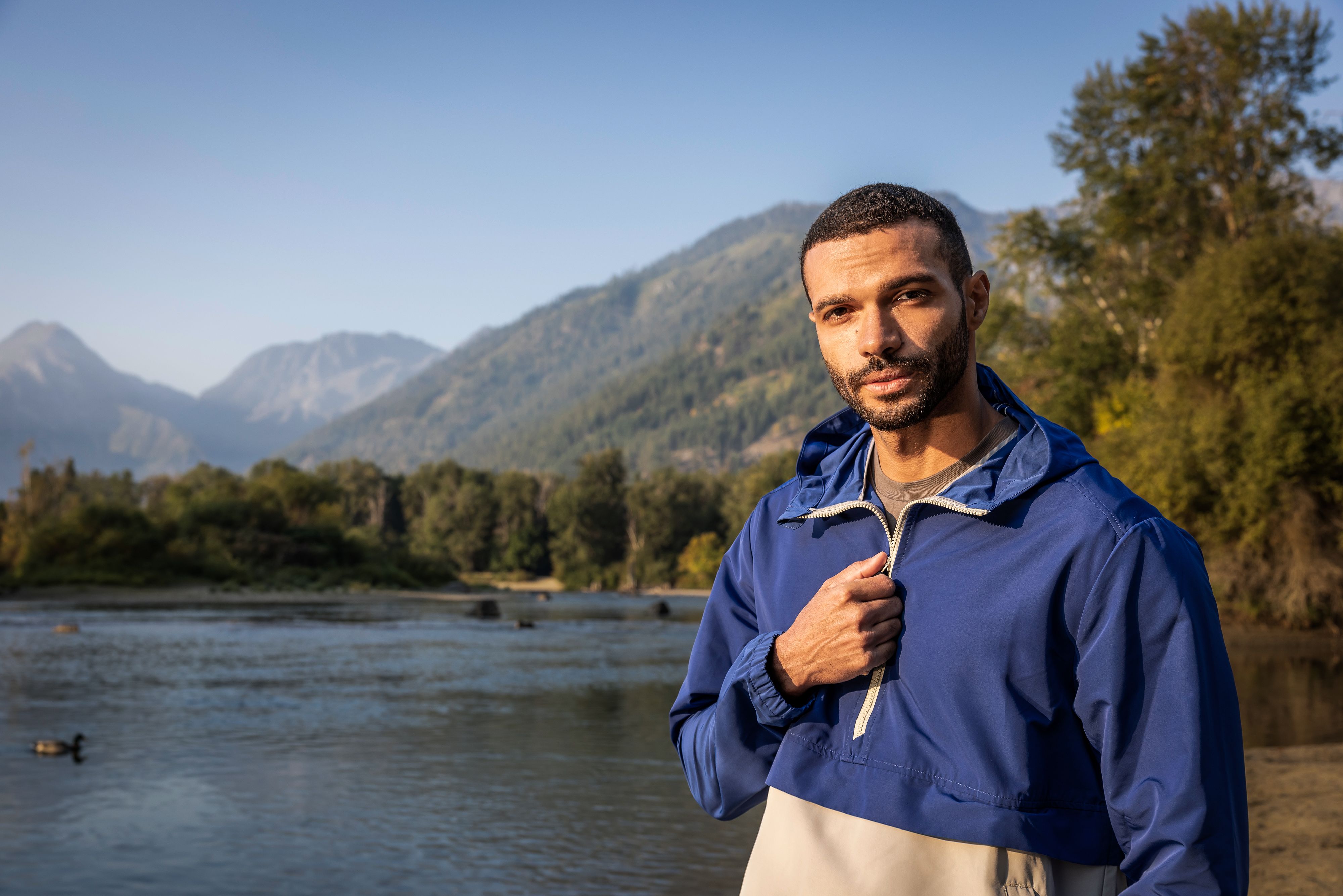 Cutter & Buck Charter Recycled Packable Mens Half Zip Anorak Jacket 123