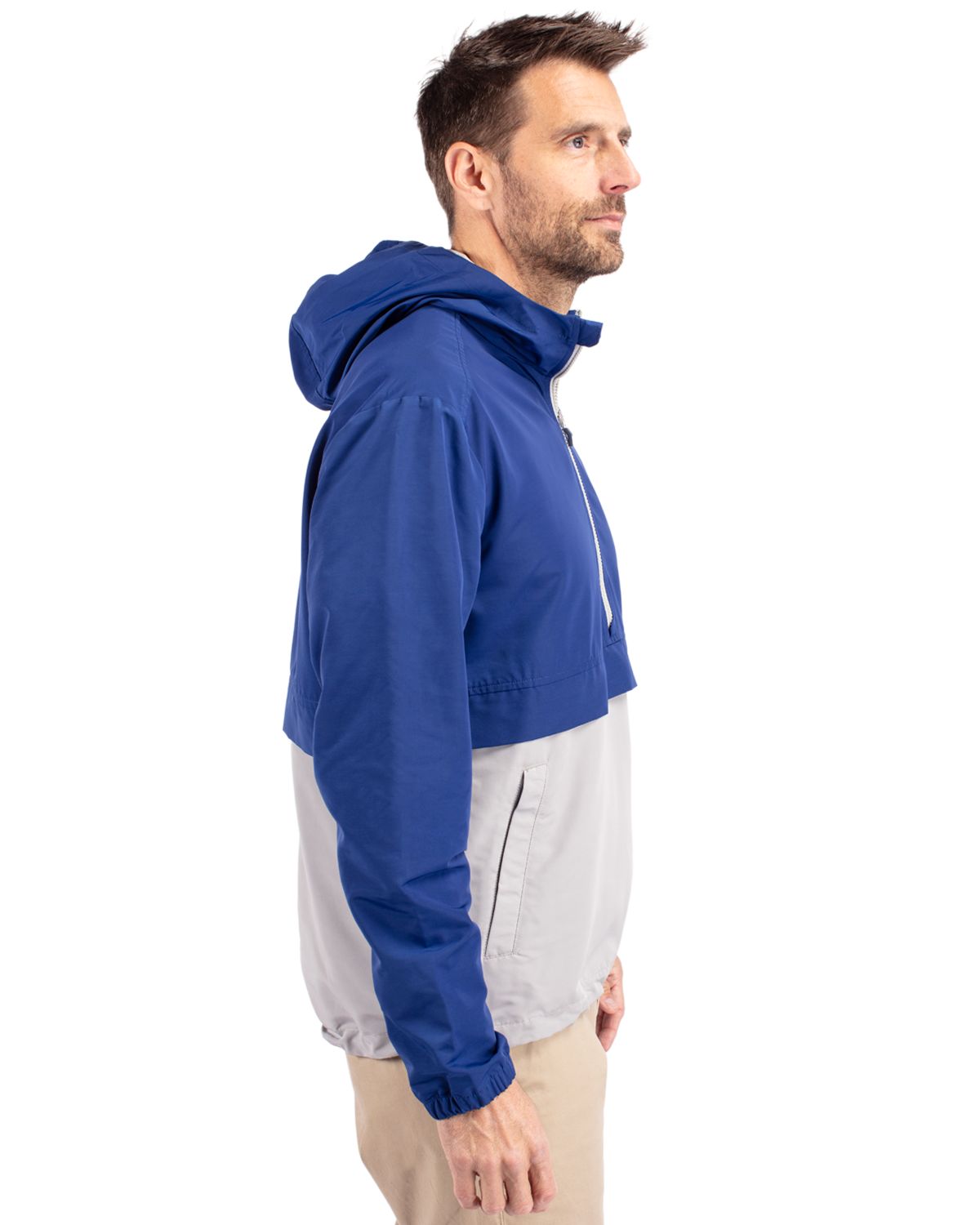 Cutter & Buck Charter Recycled Packable Mens Half Zip Anorak Jacket 126