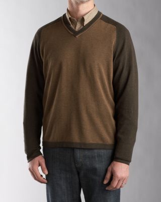 Men's B&T Parkman Cotton V-neck Sweater