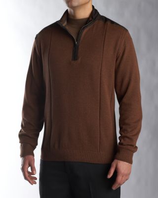 Men's B&T Blaxton Cotton Hybrid Half Zip Sweater
