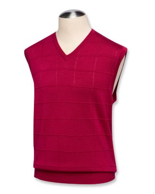 Men's Plaid Texture Vest