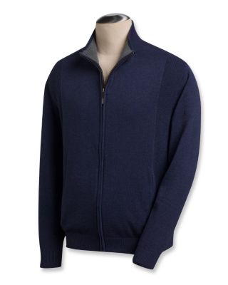 Mens Duke Zip Front Cardigan