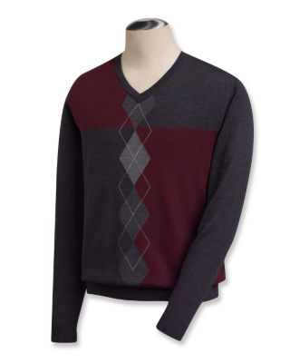 Men's B&T Oxburgh Merino V-Neck
