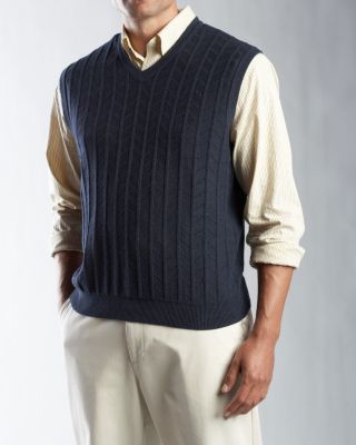 Men's B&T Textured Chevron Vest