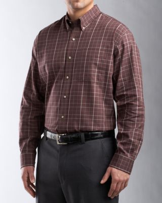 Men's L/S Central Windowpane