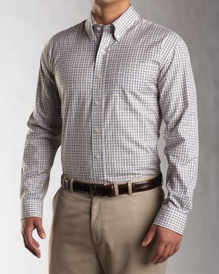 Men's Signature L/S 100/2's Waterside Check Shirt