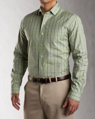Men's Signature L/S 100/2's Aquatic Check Shirt