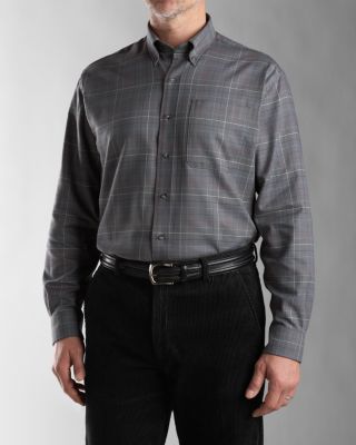 Men's B&T L/S Alder Windowpane Shirt