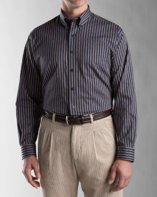 Men's B&T L/S Hawthorne Stripe Shirt