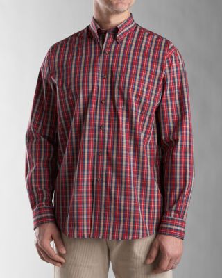 Men's B&T L/S Rowhouse Plaid Shirt