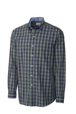 Mens B&T L/S Inside Passage Plaid Shirt