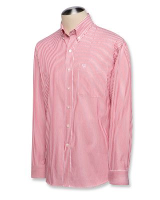 Mens Mini-Bengal Poplin Sport Shirt