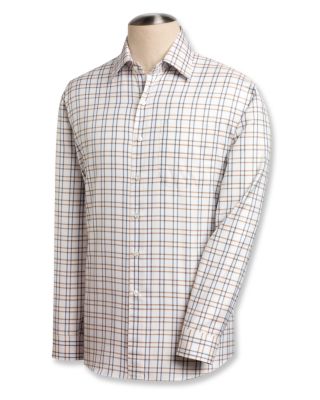 Men's L/S 80/2's Penninsula Plaid Shirt