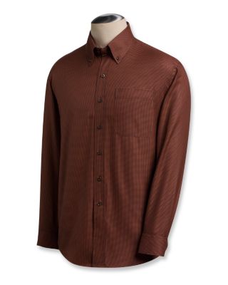 Mens Signature L/S 80/2s Scottish Dobby