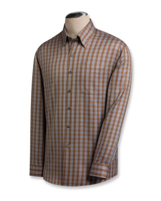 Men's L/S 80/2's Equestrian Plaid Shirt
