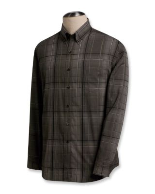 L/S Shadow Plaid League XXS