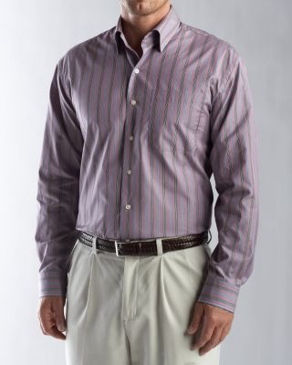 Men's Signature L/S 100/2's Boating Stripe Shirt