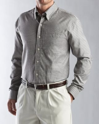 Men's Signature L/S 100/2's Sea Plaid Shirt