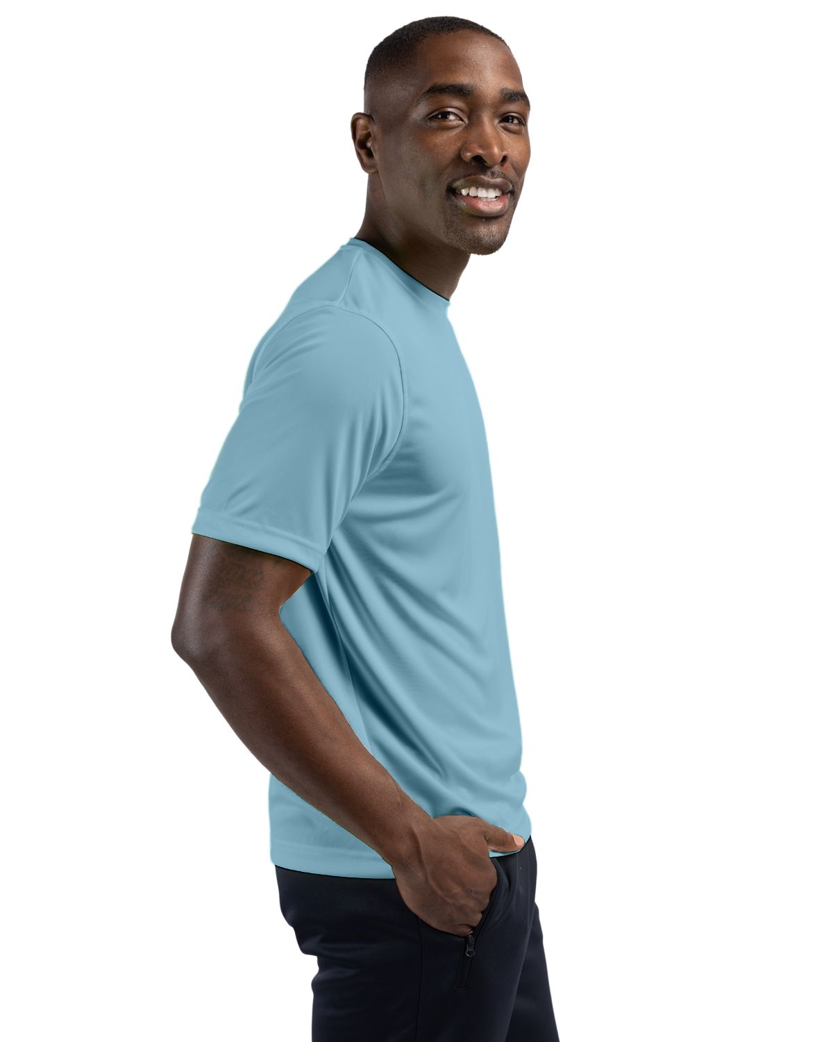 Clique Spin Solution-dyed Performance Jersey Mens Short Sleeve Tee 117